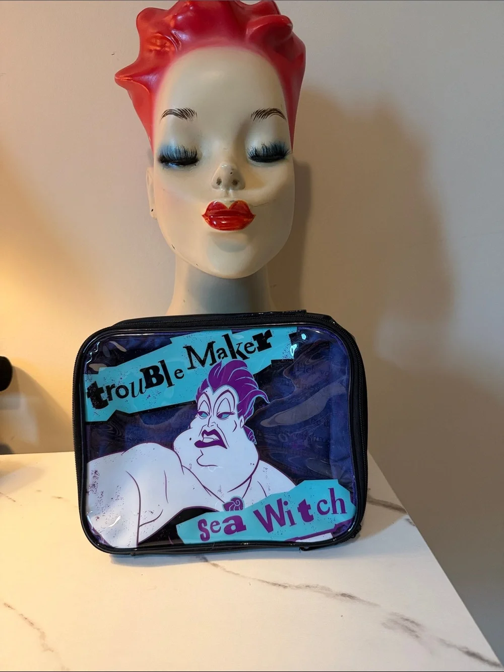 wet n wild Sea Witch 'Trouble Maker' Clear Cosmetic Bag - Purple/Blue